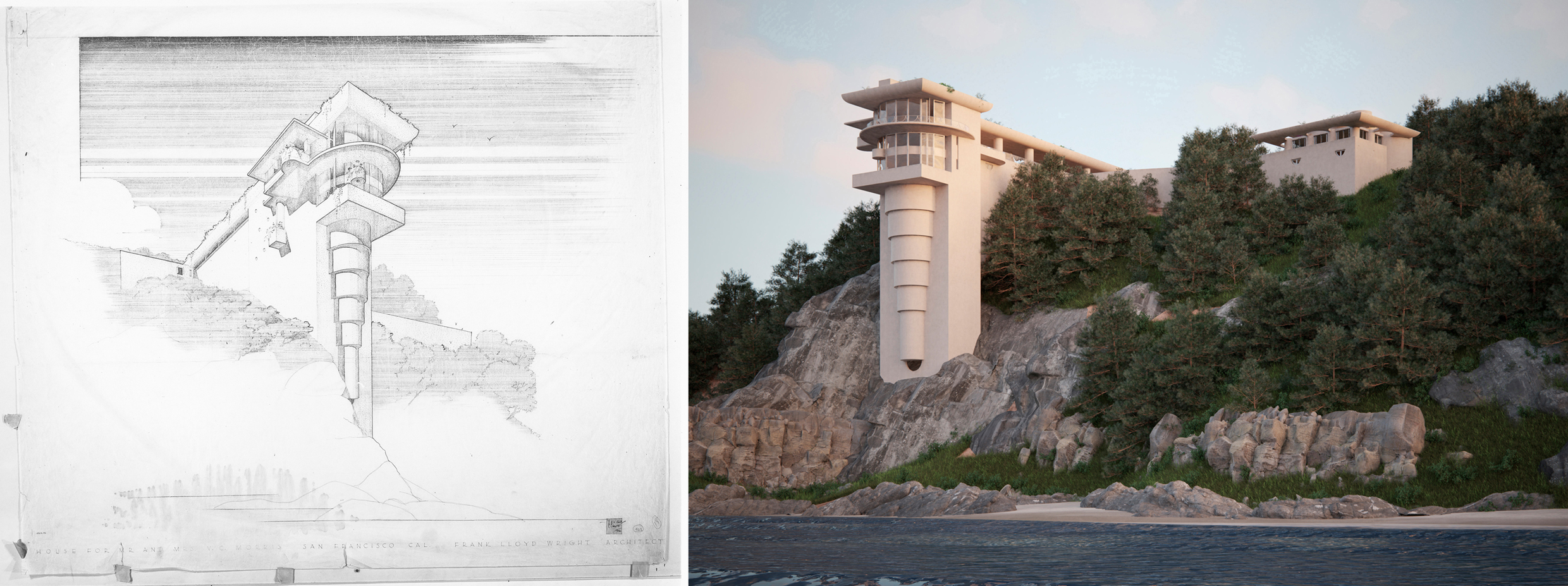 Seacliff [Image: courtesy The Frank Lloyd Wright Foundation]